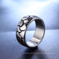 Simple crack shape high quality personality unique men rings stainless steel vintage
